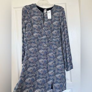 Abercrombie and Fitch blue and grey dress